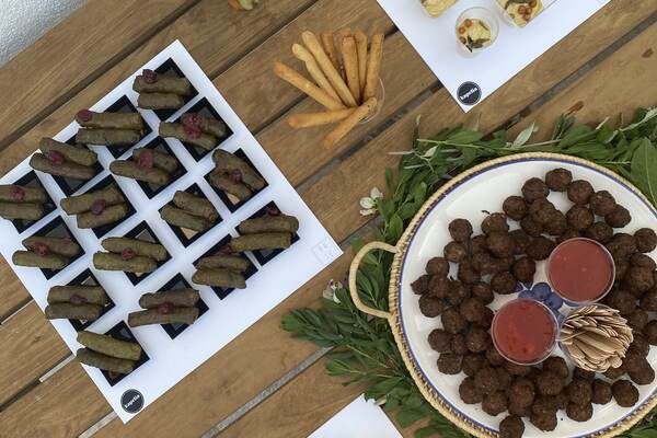 Appetizer catering spread
