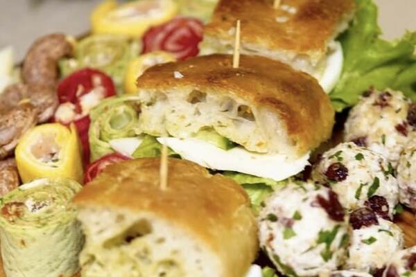 Gourmet sandwich platter