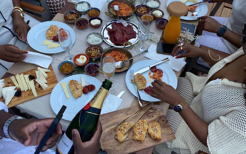 Guests enjoying brunch